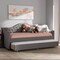 Baxton Studio Perry Modern Light Grey Daybed with Trundle 141-7928 - alternate 2